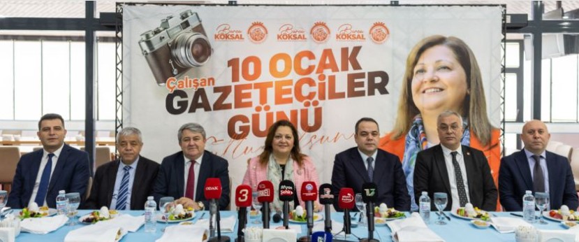 BELEDİYE BAŞKANIBURCU KÖKSAL, BASIN EMEKÇİLERİYLE BİRARAYA GELDİ.