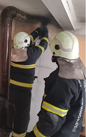 Afyonkarahisar’da Bayramın 2. Gününde Baca Yangını