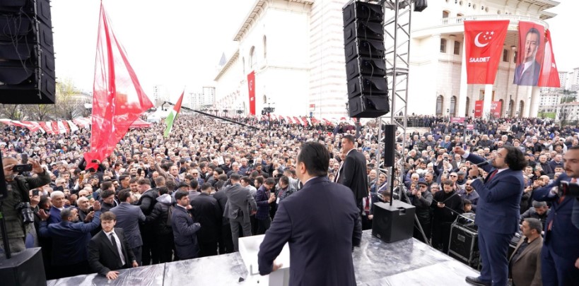 SAADET PARTİSİ’NDEN GÖVDE GÖSTERİSİ