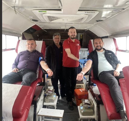 OEDAŞ Afyonkarahisar çalışanları  Kızılay’a kan bağışında bulundu