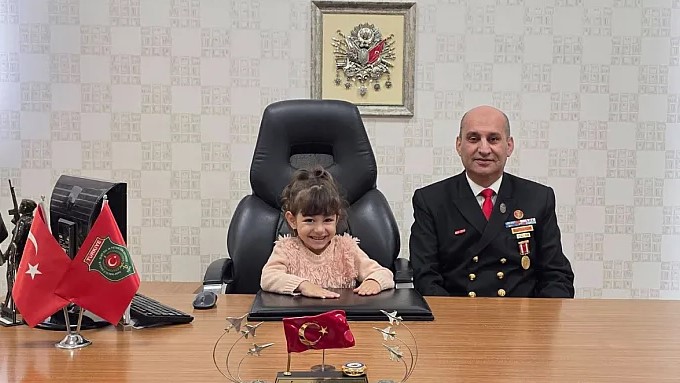 Şehit Kızı, 23 Nisan'da En Anlamlı ve Onurlu Makama  Oturdu.