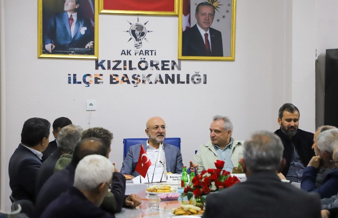 BAŞKAN ŞAHİN KIZILÖREN’DE TEŞKİLATLA BULUŞTU
