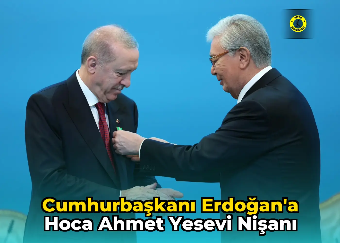 Cumhurbaşkanı Erdoğan'a Hoca Ahmet Yesevi Nişanı