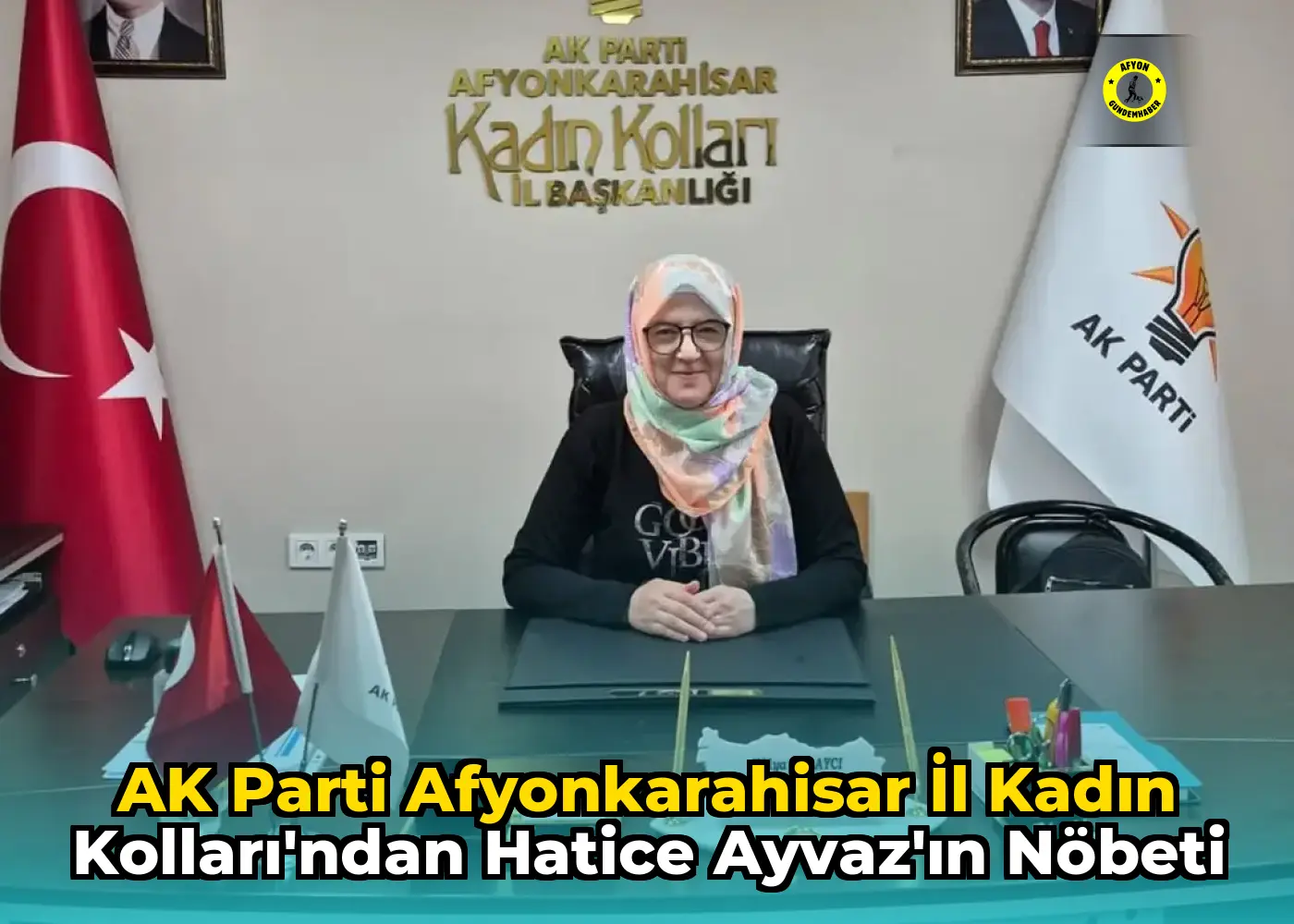 AK Parti Afyonkarahisar İl Kadın Kolları'ndan Hatice Ayvaz'ın Nöbeti