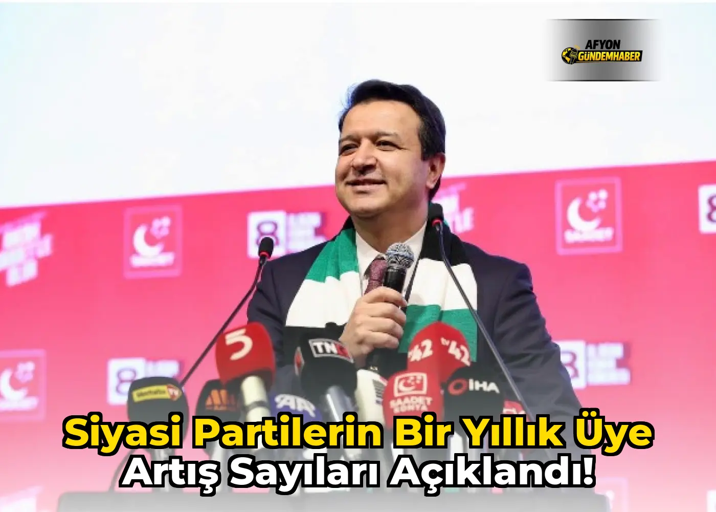 Siyasi partilerin bir yıllık üye artış sayıları açıklandı!
