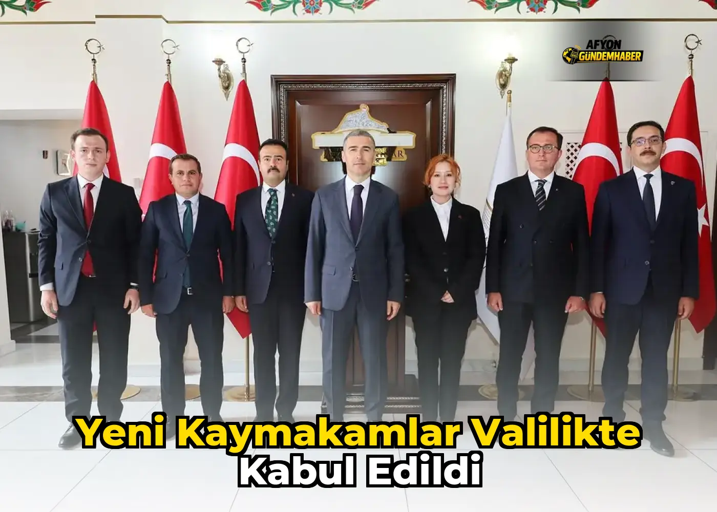 Yeni kaymakamlar valilikte kabul edildi