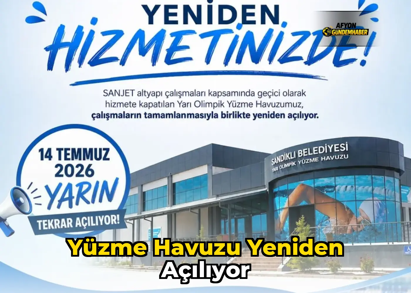 Yüzme Havuzu Yeniden Açılıyor