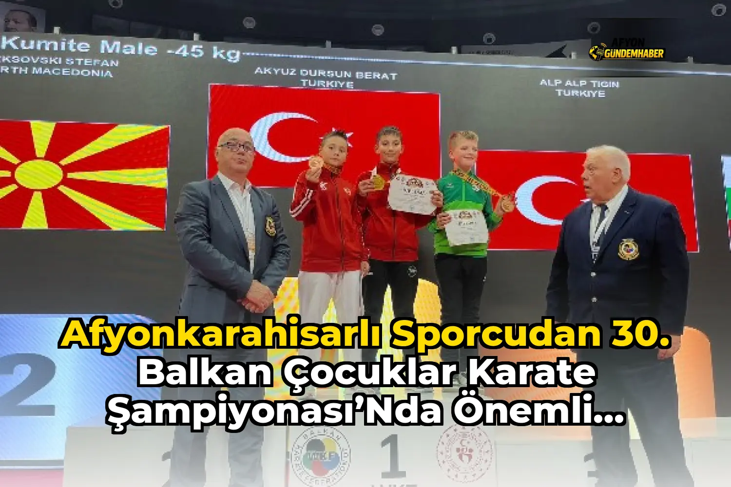Afyonkarahisarlı Sporcudan 30. Balkan Çocuklar Karate Şampiyonası’nda Önemli Başarı